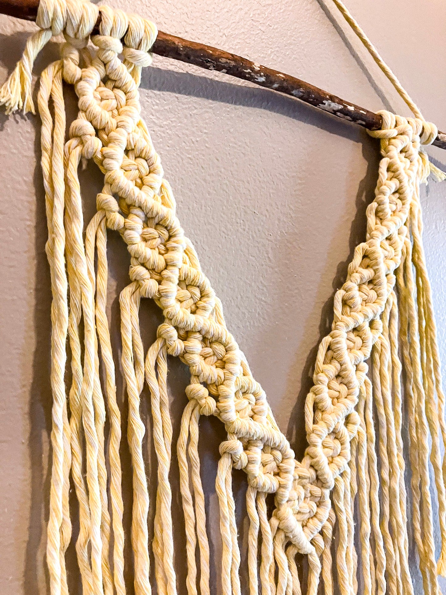 Wall Hanging | Yellow & White Dual Color