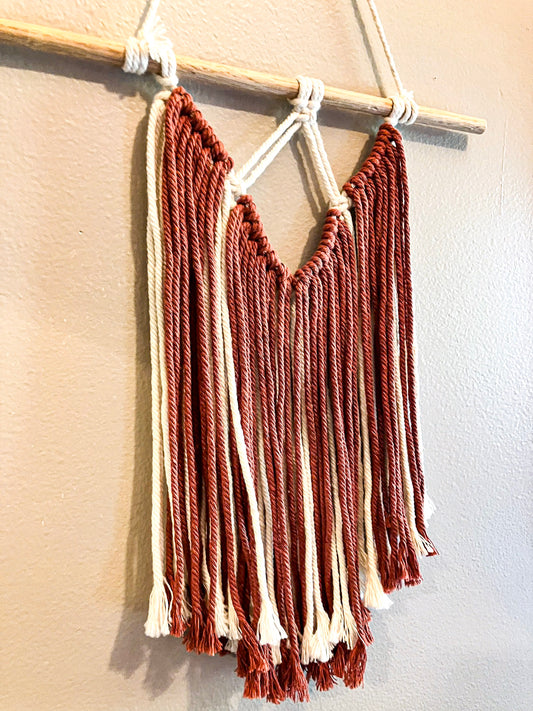 Reversible Wall Hanging | Red & White