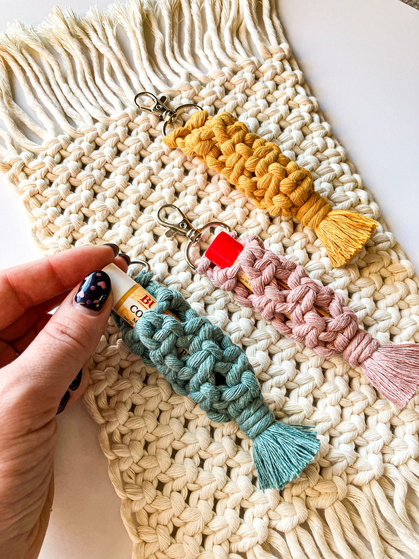 Chapstick Holder Keychain