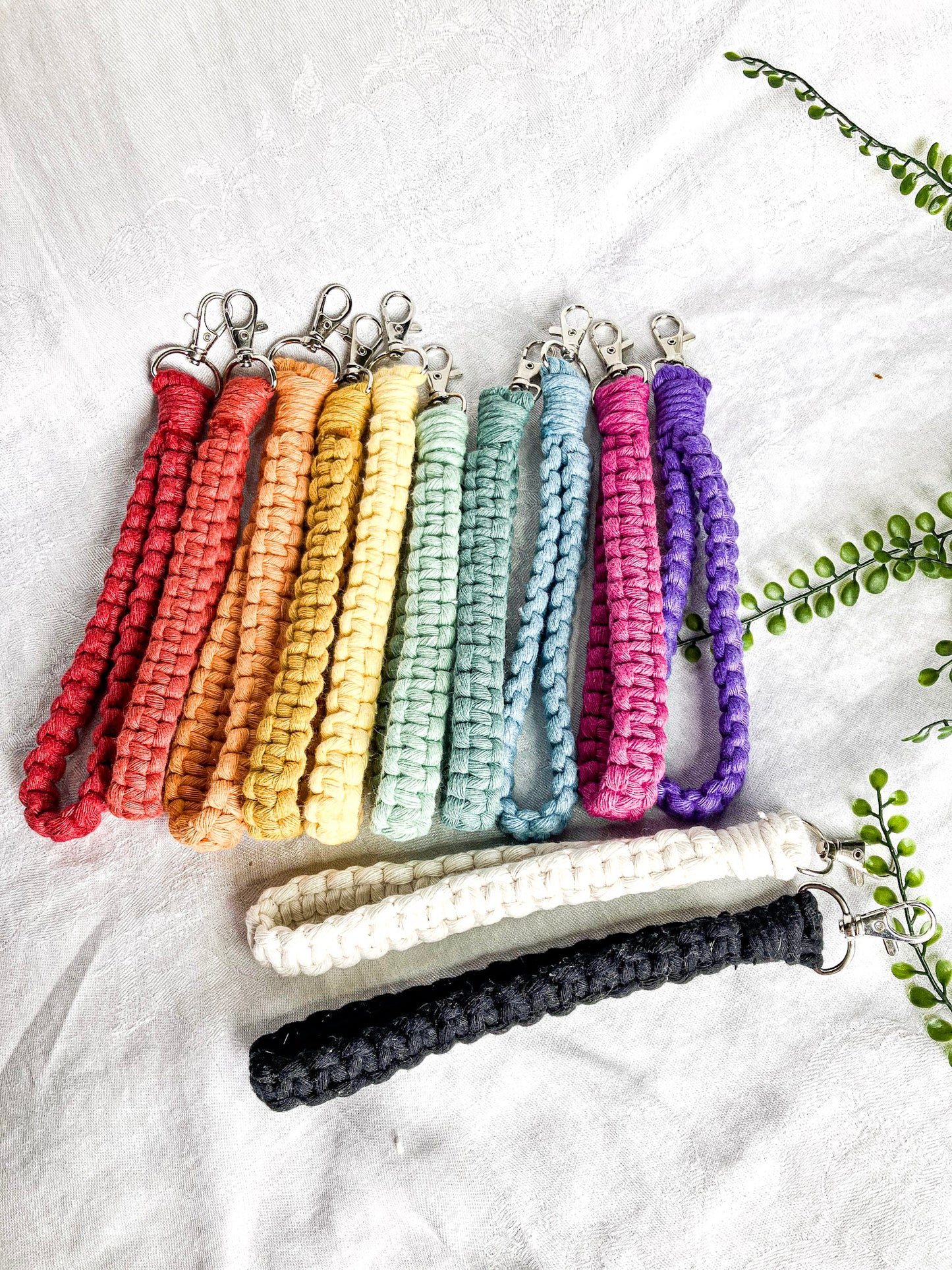 Square Knot Wristlet Keychains (Clearance)