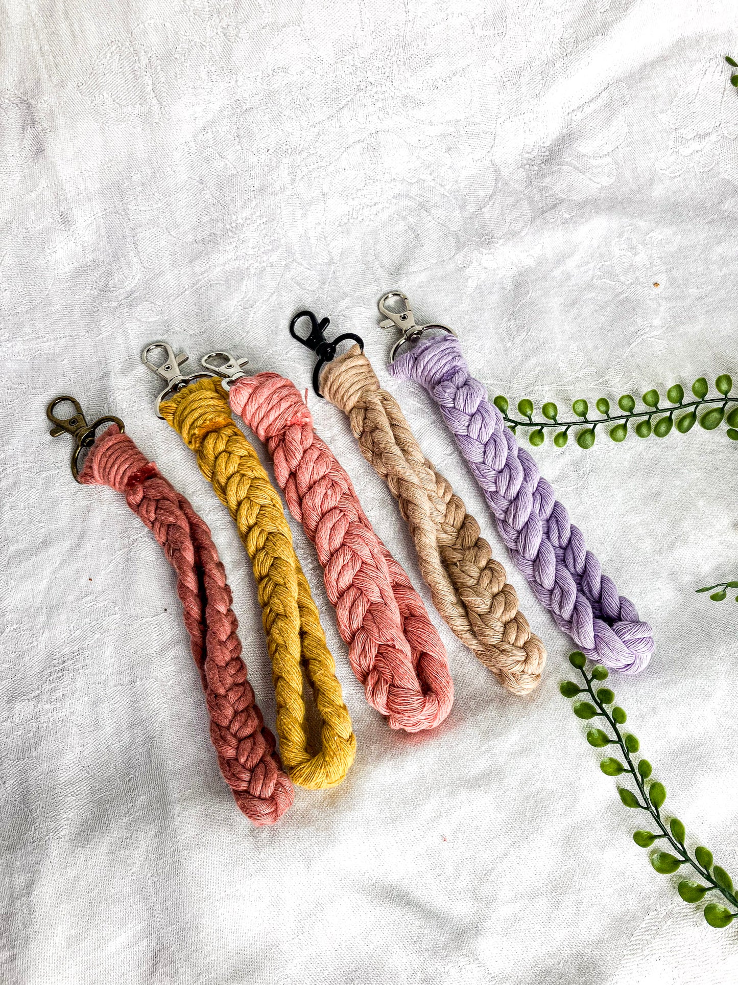 Braided Wristlet Keychains (Clearance)