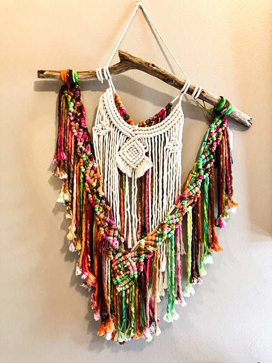 Wall Hanging | White & Kids in Color Tie Dye