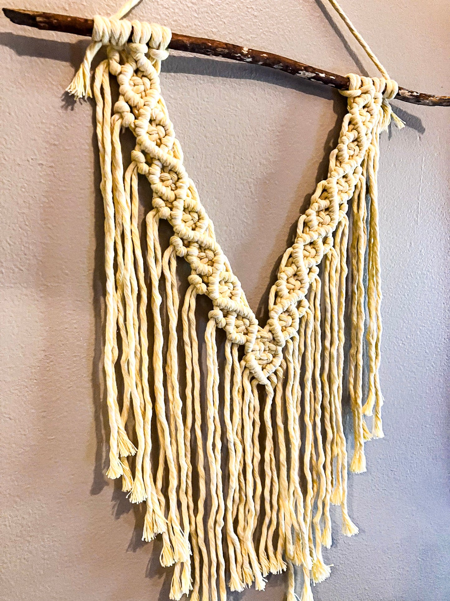 Wall Hanging | Yellow & White Dual Color
