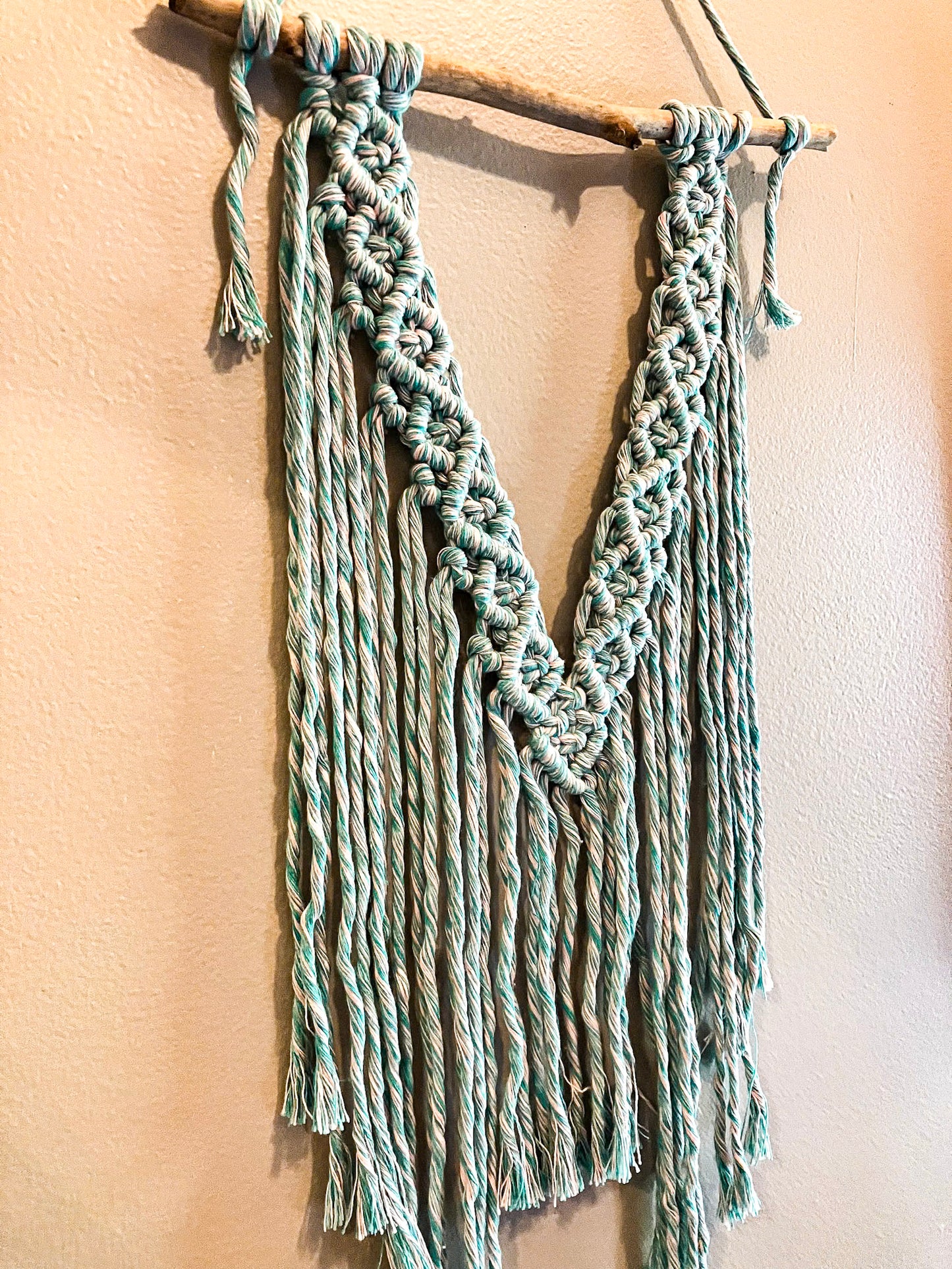 Wall Hanging | Teal & White Dual Color
