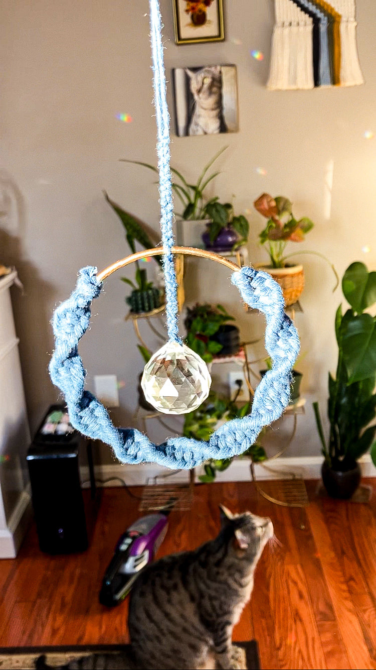 Macrame Prism Suncatcher