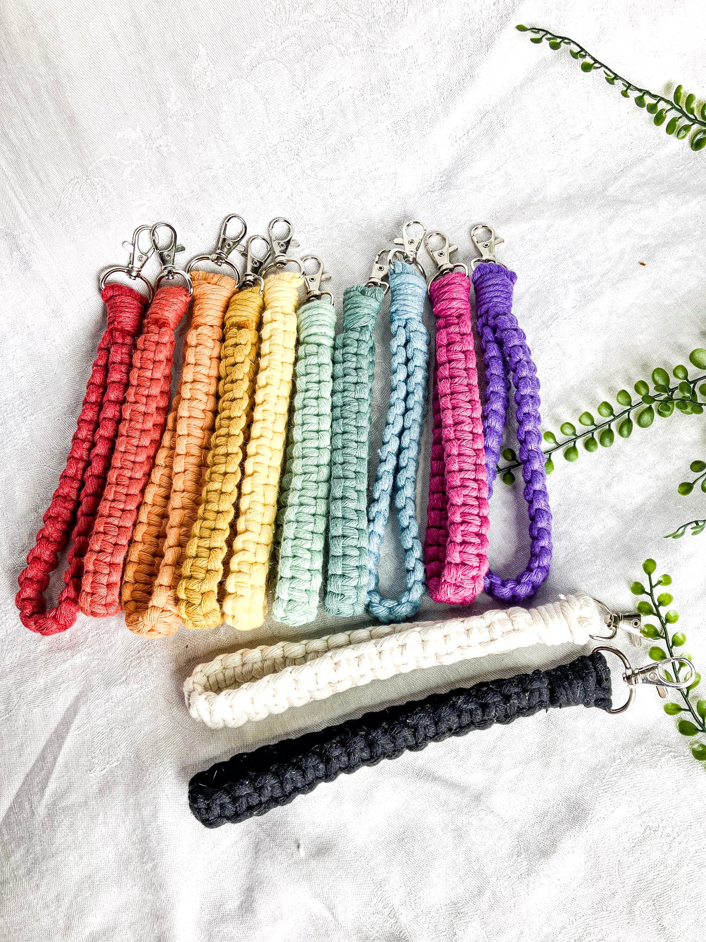 Square Knot Wristlet Keychains (Clearance)