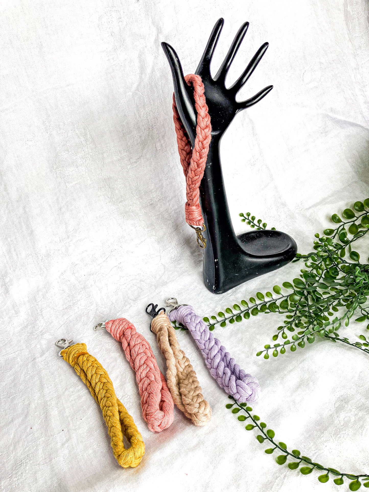 Braided Wristlet Keychains (Clearance)