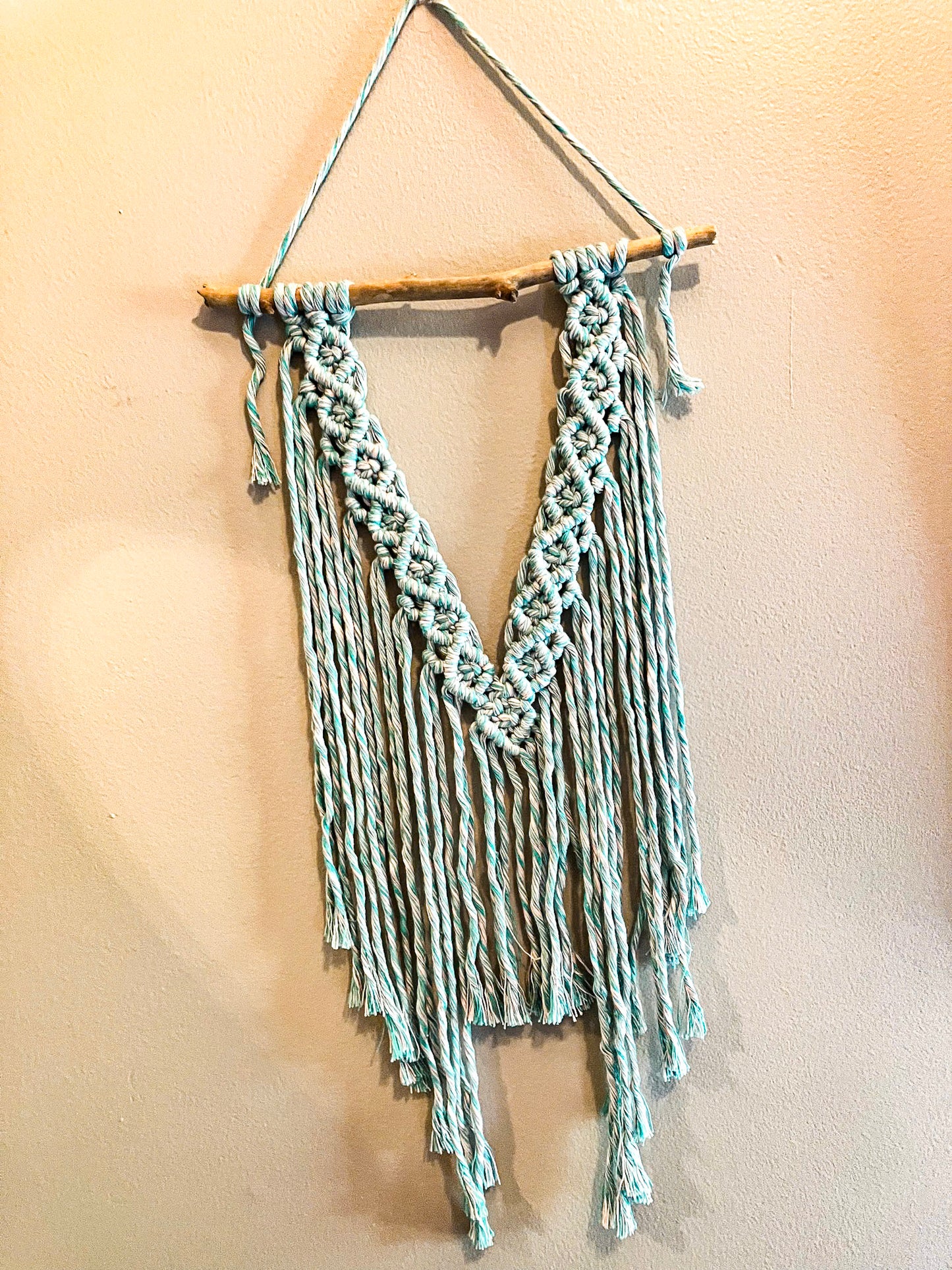 Wall Hanging | Teal & White Dual Color