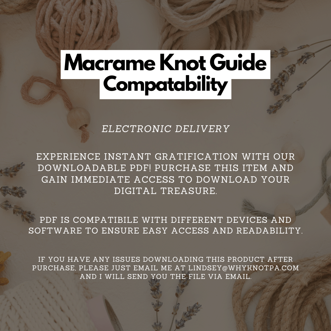 Learn Basic Macrame Knots (PDF)