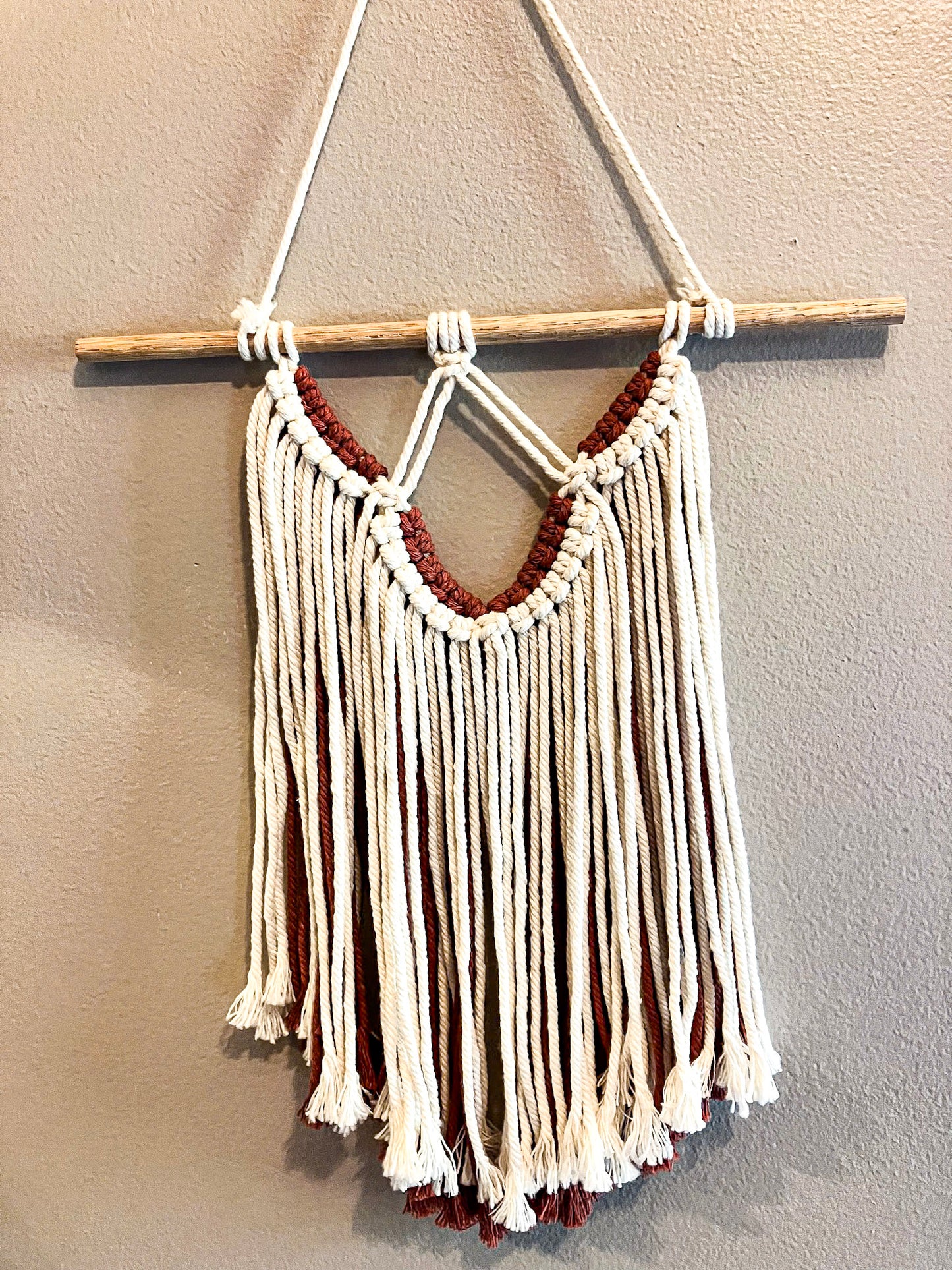 Reversible Wall Hanging | Red & White
