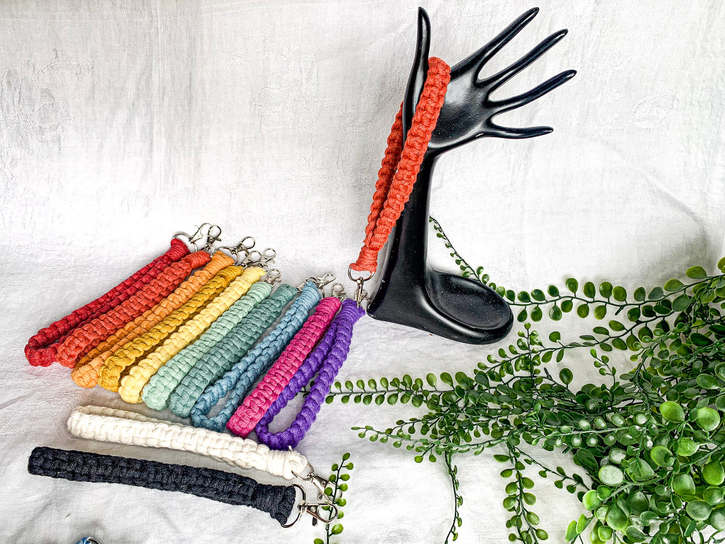 Square Knot Wristlet Keychains (Clearance)