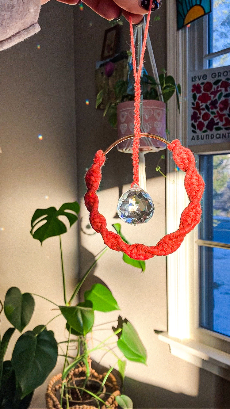 Macrame Prism Suncatcher