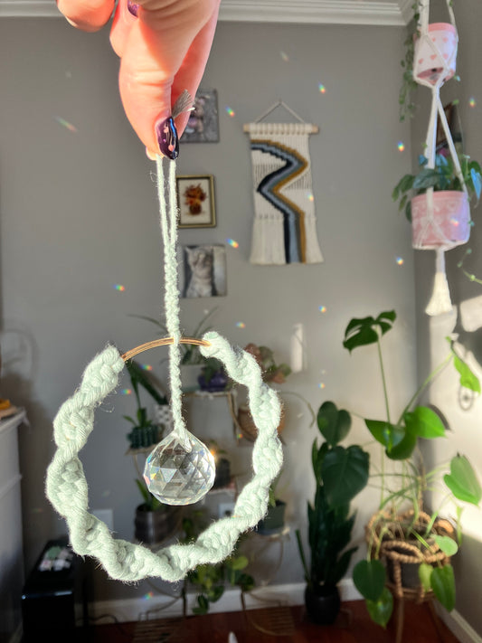 Macrame Prism Suncatcher