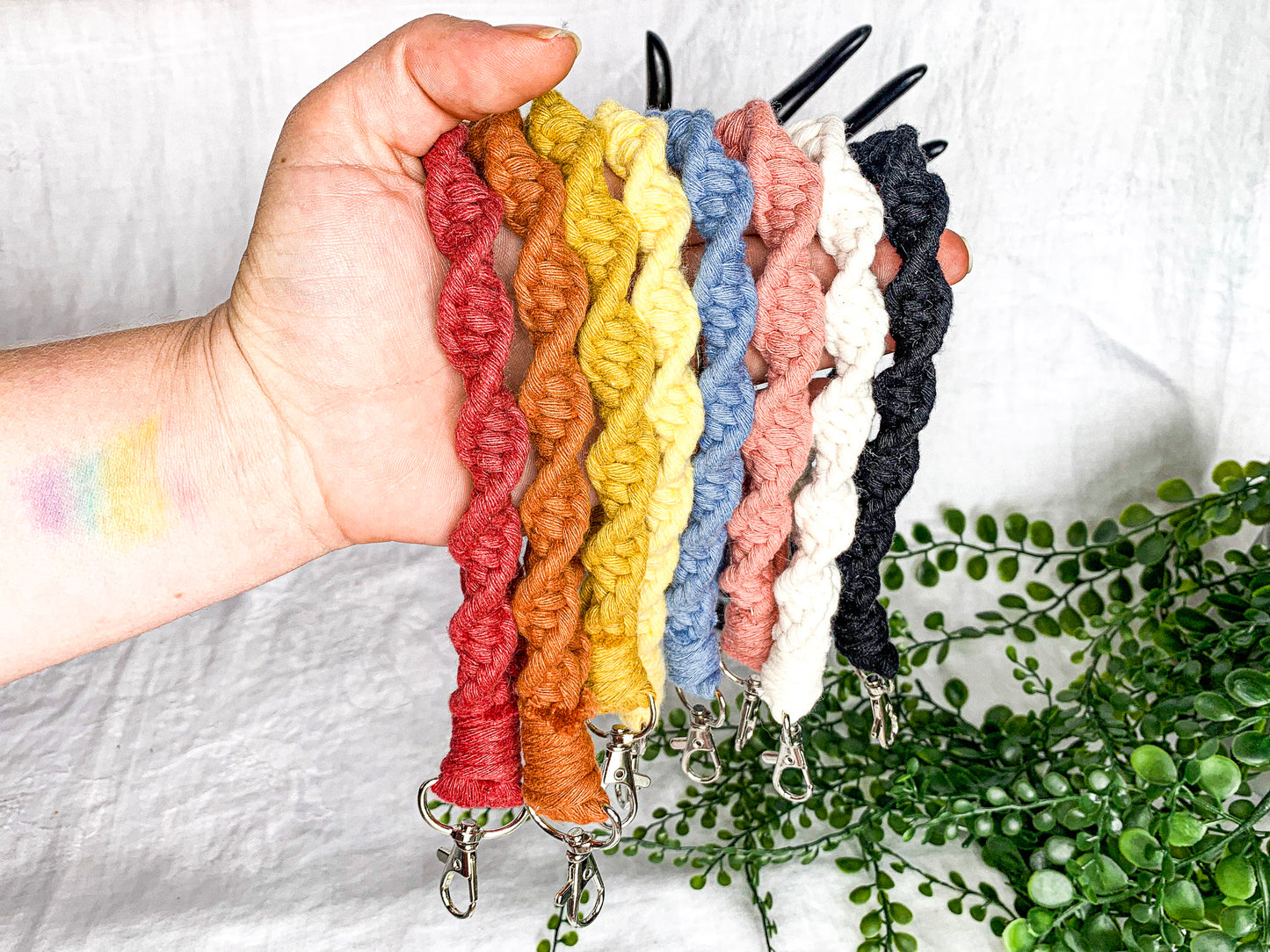 Spiral Wristlet Keychains (Clearance)