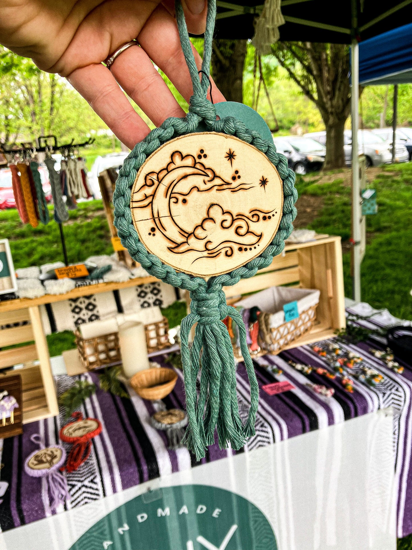 Mini Wood Burnt Cookie Wall Hanging