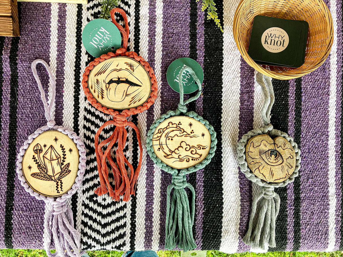 Mini Wood Burnt Cookie Wall Hanging