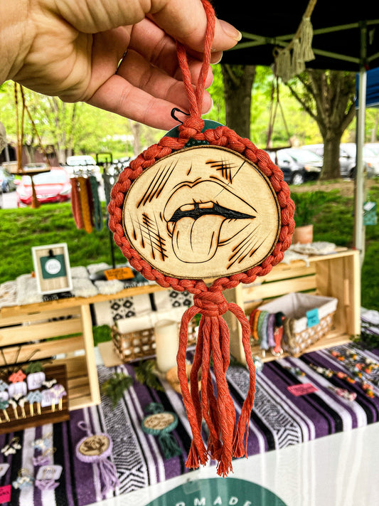 Mini Wood Burnt Cookie Wall Hanging