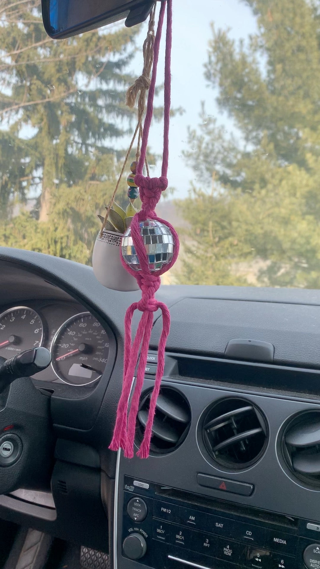 Discoball Car Charm