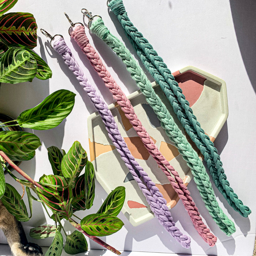 Why Knot Macrame Keychain Lanyard whyknotpa