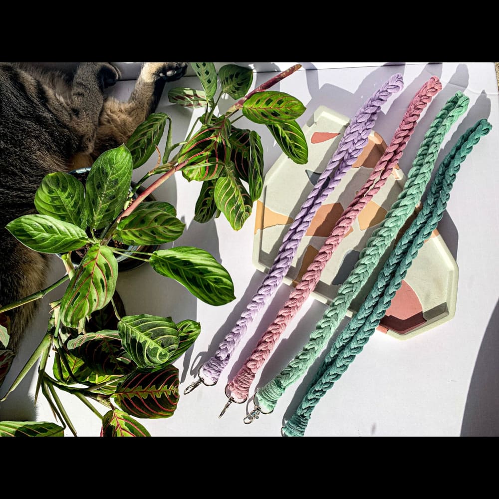 Braided Macrame Lanyard Keychain