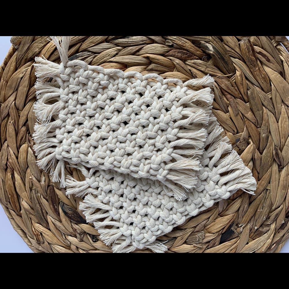 Rectangle Macrame Coasters