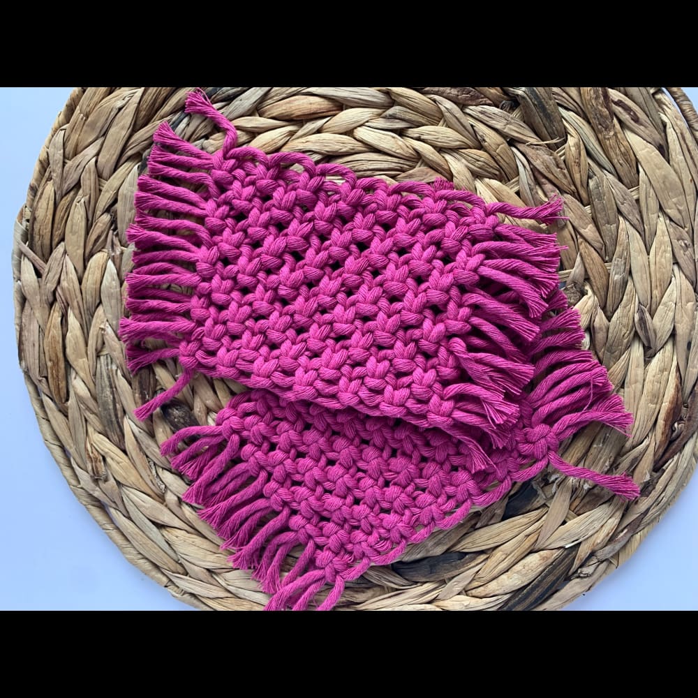 Rectangle Macrame Coasters