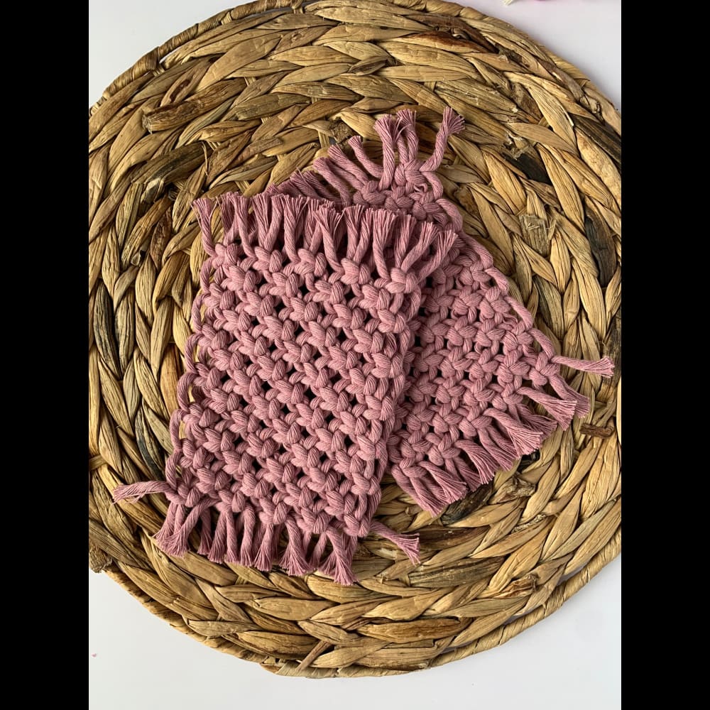 Rectangle Macrame Coasters