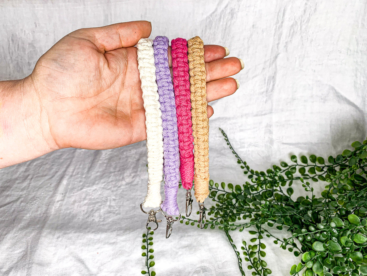 Square Knot Wristlet Keychains (Clearance)