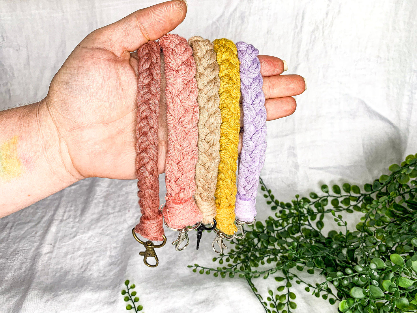 Braided Wristlet Keychains (Clearance)