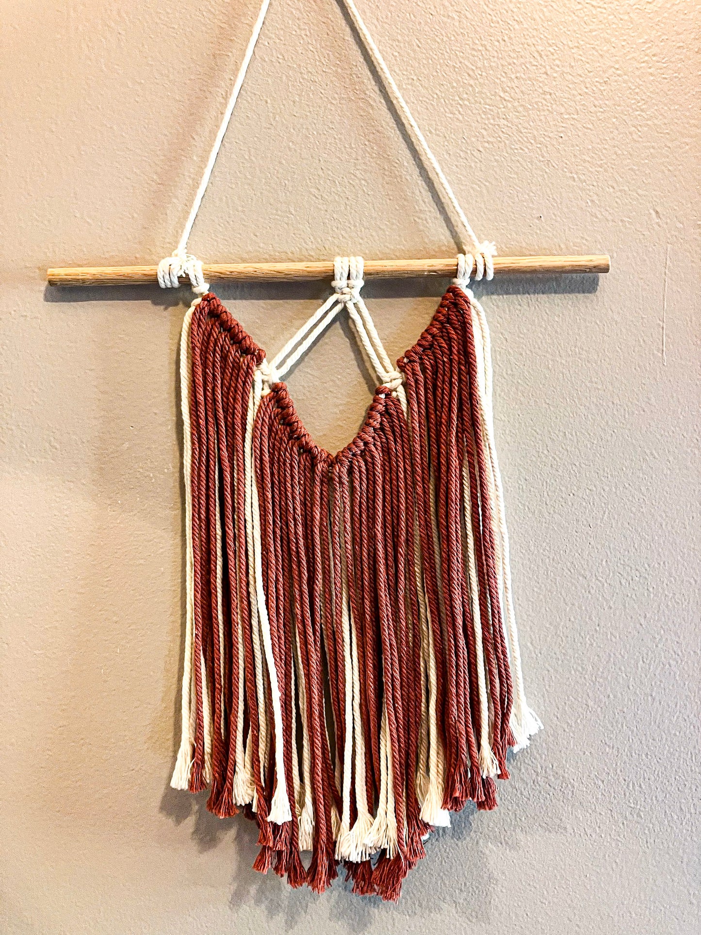 Reversible Wall Hanging | Red & White