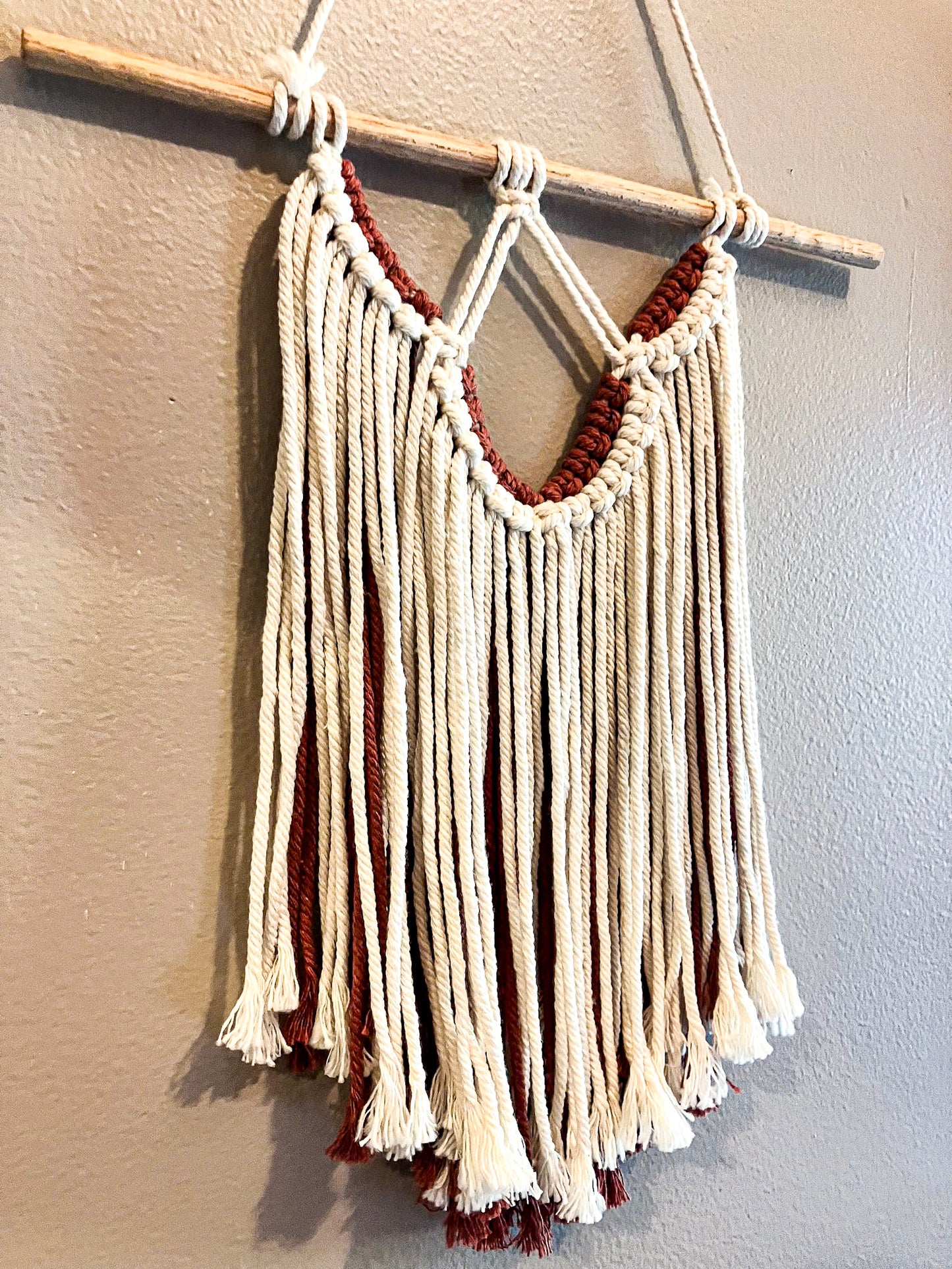 Reversible Wall Hanging | Red & White