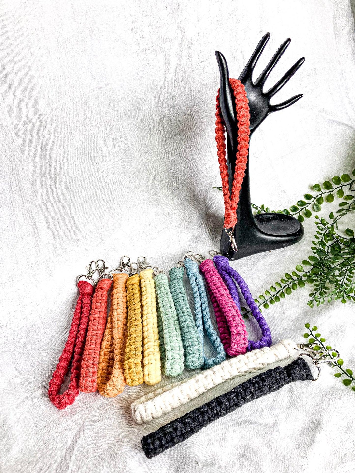 Square Knot Wristlet Keychains (Clearance)