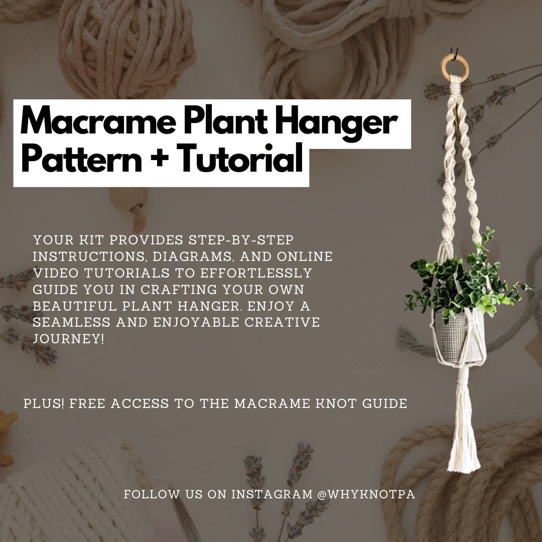 Macrame Plant Hanger PDF Pattern & Tutorial