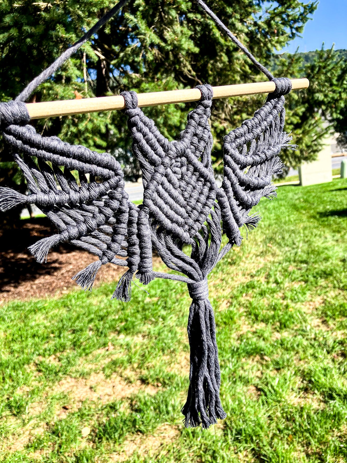 Anthracite Macrame Bat