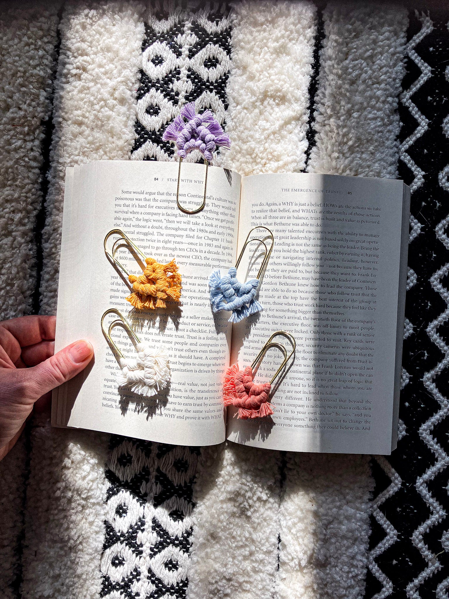  2PCS Handmade Boho Macrame Planner Paper Clips Bookmarks for  Books Bullet Journal Planner Diary Great Gift for Readers Bookworms  Teachers Classmates Friend Christmas Mother's Day (Carrot) : Handmade  Products