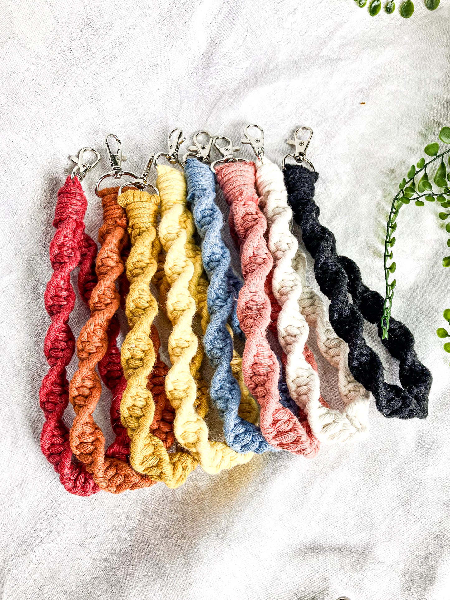 Spiral Wristlet Keychains (Clearance)