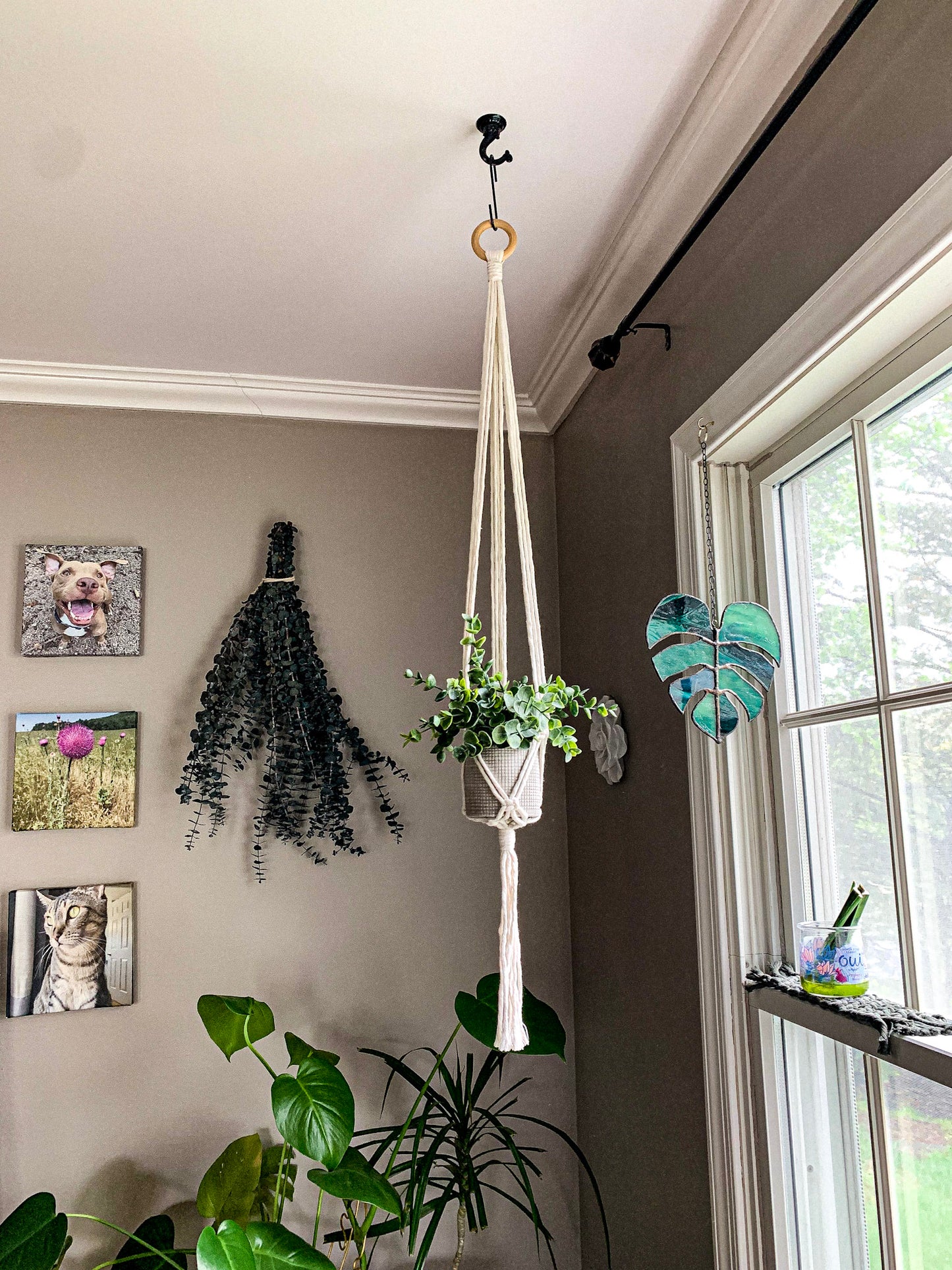 Long & Simple Macrame Plant Hanger - Ali