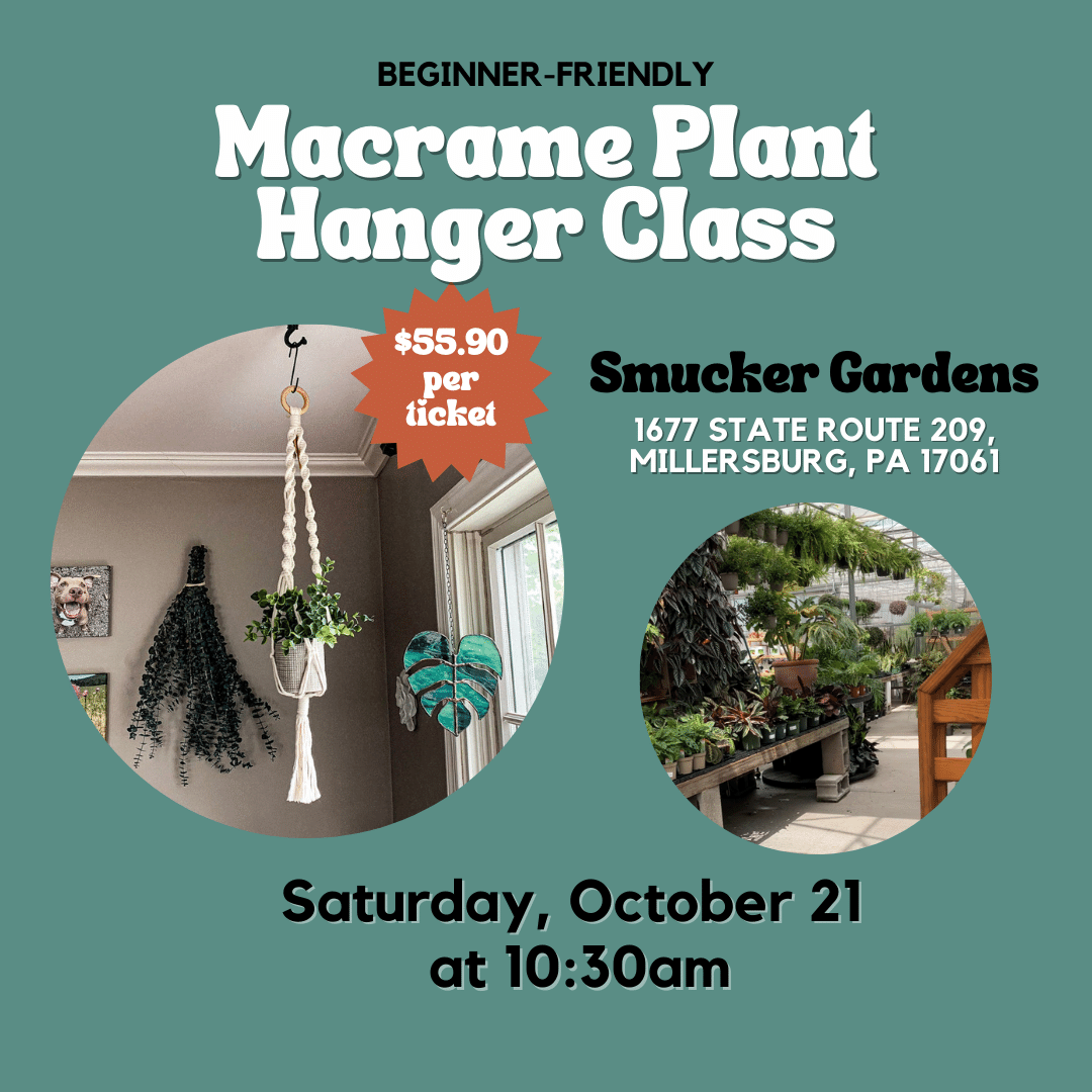 Macrame Plant Hanger Class at Smucker Gardens