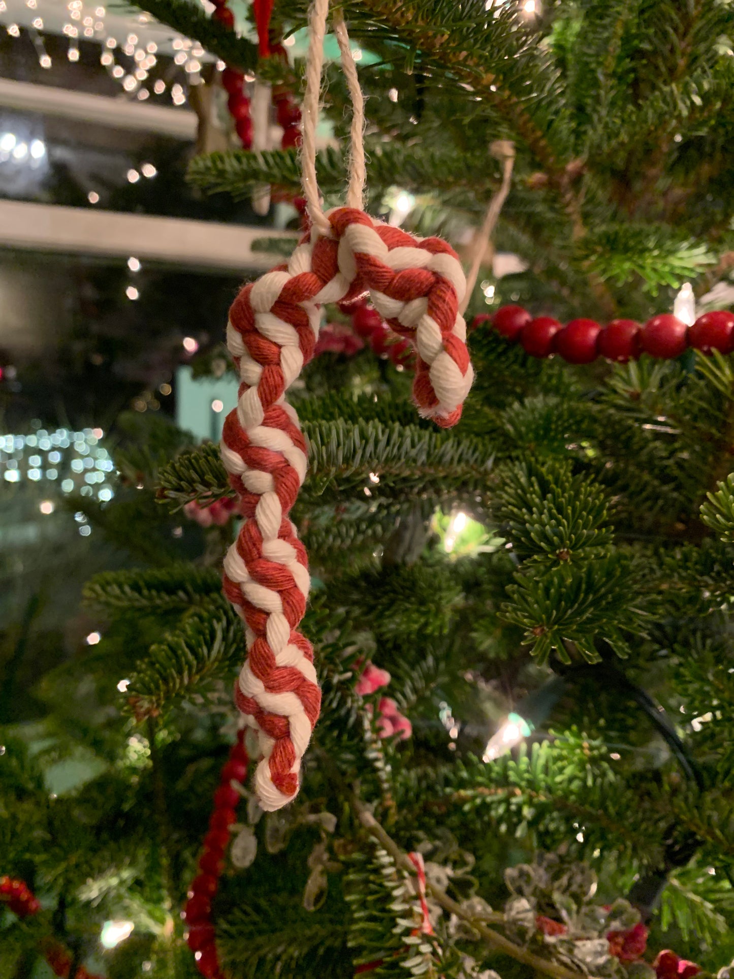 12/5 Crafts & Cocktails: Macrame Candy Cane Ornament Class at Burning Bridge Tavern