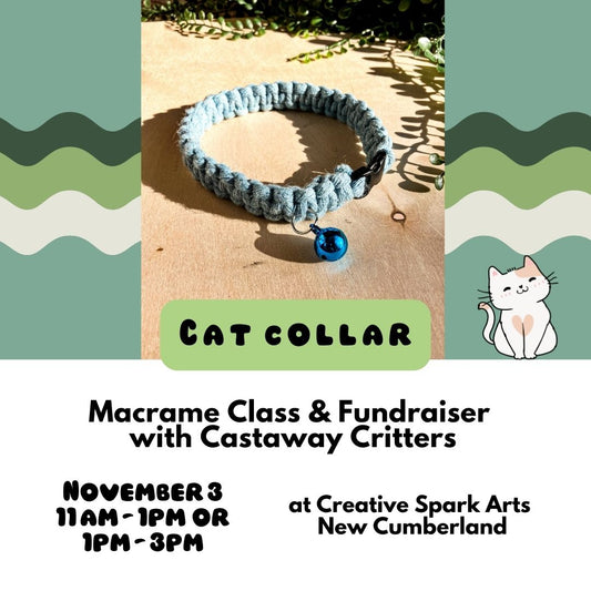 11/3 Crafts for a Cause: Macrame Collar Class & Fundraiser for Castaway Critters