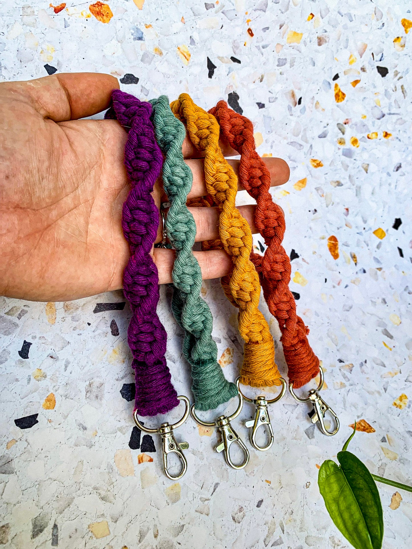 Spiral Wristlet Keychain