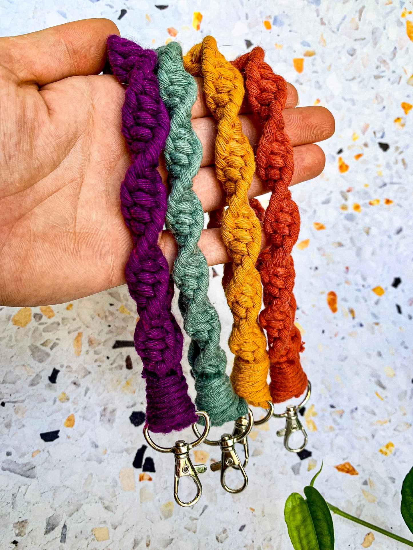 Spiral Wristlet Keychain