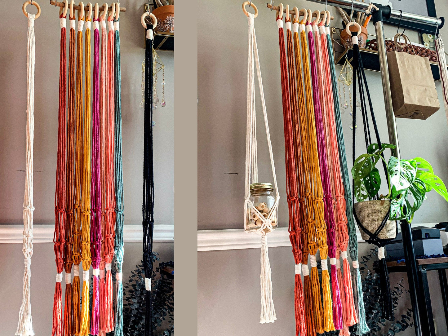 Long & Simple Macrame Plant Hanger - Ali