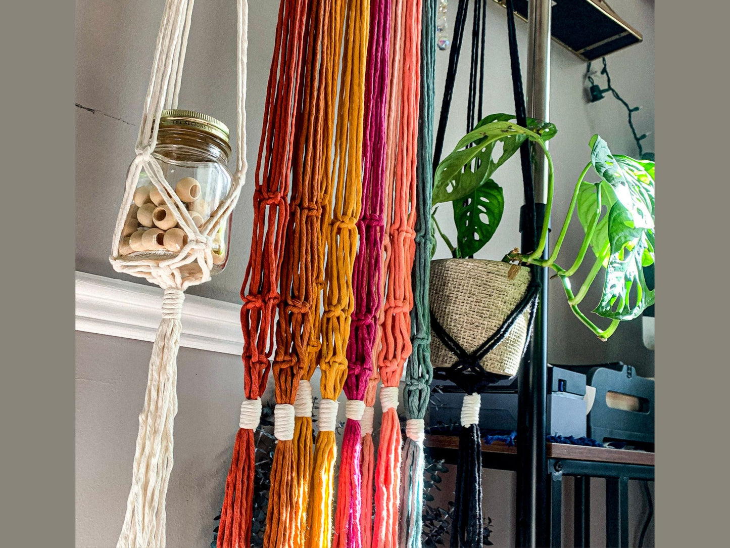 Long & Simple Macrame Plant Hanger - Ali