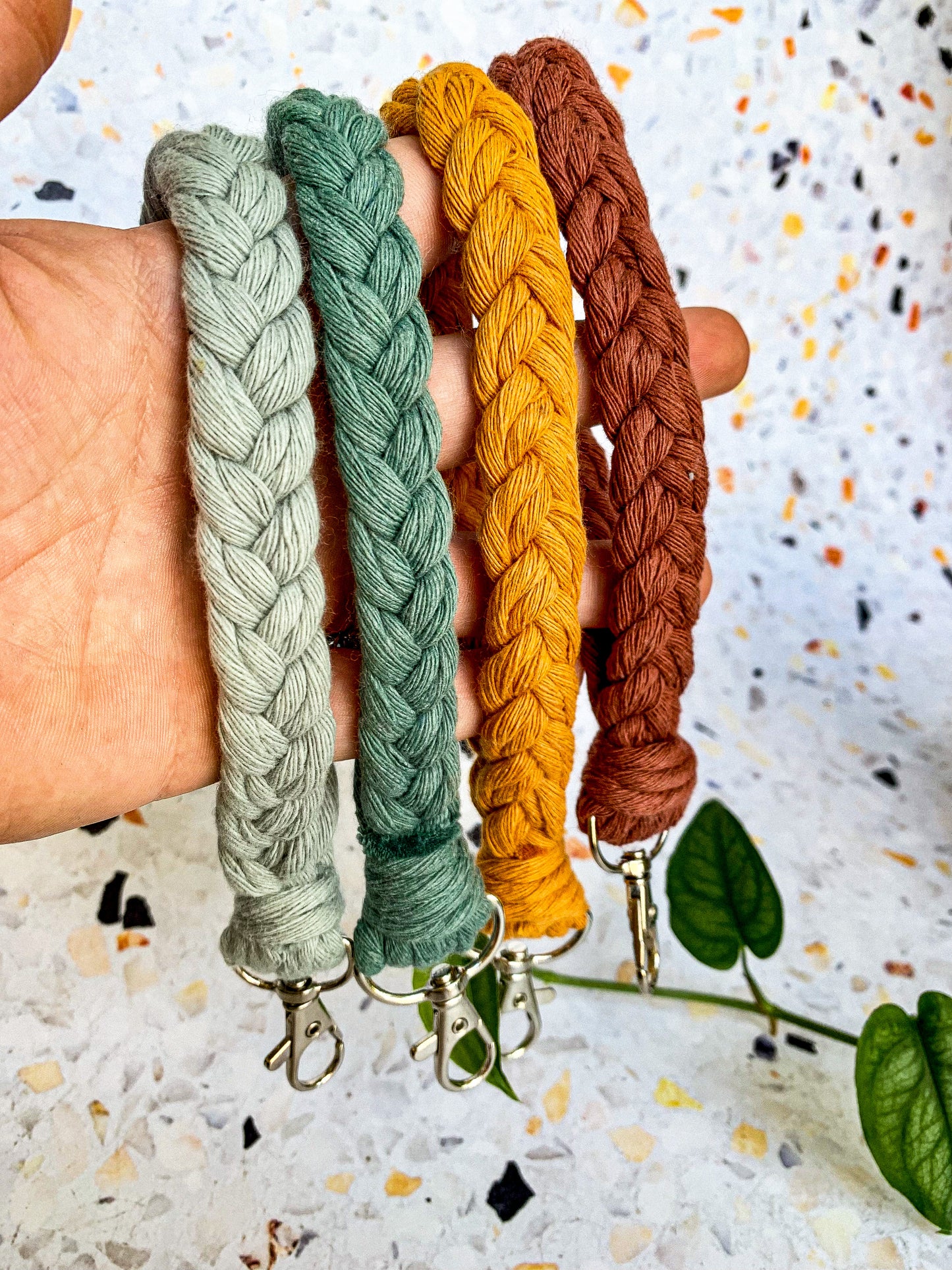 Braided Wristlet Keychain